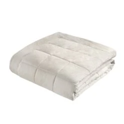 Catherine Lansfield Kingsley Matt Velvet Quilted Bedspread -Bedding Store 30962934 alt01