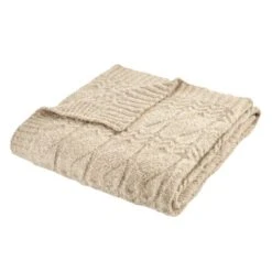 Bianca Cosy Soft Cable Knit Throw 130cm X 170cm -Bedding Store 30962965 alt05