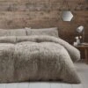 Catherine Lansfield Super Kingsize Cuddly Faux Fur Duvet Cover And Pillowcase Set -Bedding Store 30962995