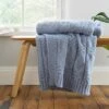 Bianca Cosy Soft Cable Knit Throw 130cm X 170cm 1 Bianca Cosy Soft Cable Knit Throw 130cm X 170cm -Bedding Store 30963006