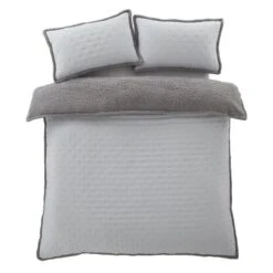 Catherine Lansfield Cosy Nori Soft Sherpa Duvet Cover And Pillowcase Set -Bedding Store 30963040 alt06