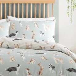 Cute Dogs Polycotton Duvet Cover & Pillowcase Set 19 Cute Dogs Polycotton Duvet Cover & Pillowcase Set -Bedding Store 30963944 alt01