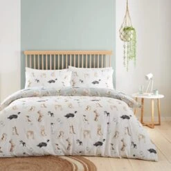 Cute Dogs Polycotton Duvet Cover & Pillowcase Set 24 Cute Dogs Polycotton Duvet Cover & Pillowcase Set -Bedding Store 30964167 alt02