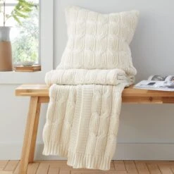 Chunky Marl Knit Throw 130cm X 170cm -Bedding Store 30966084 alt07