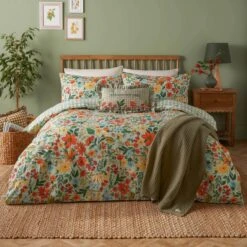 Meadow Haze Polycotton Duvet Cover & Pillowcase Set