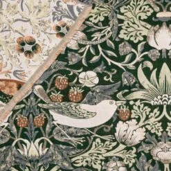 Morris & Co. Strawberry Thief Throw 130cm X 170cm 25 Morris & Co. Strawberry Thief Throw 130cm X 170cm -Bedding Store 30982323 alt04
