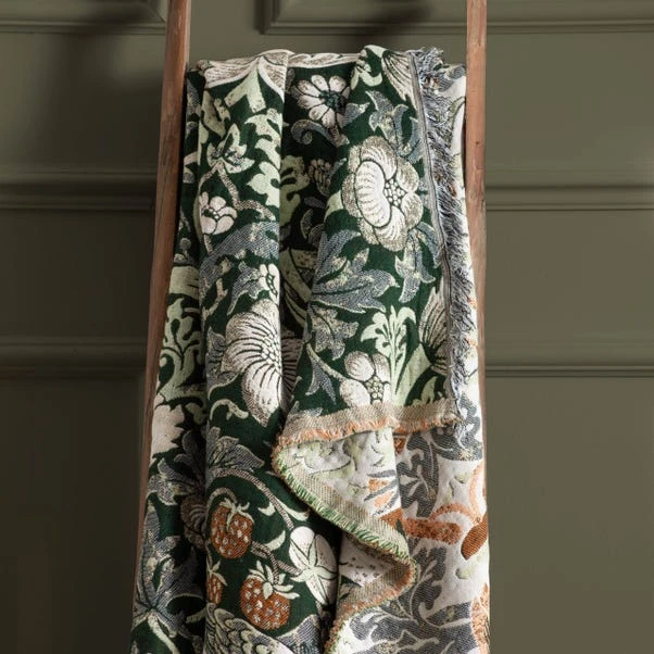 Morris & Co. Strawberry Thief Throw 130cm X 170cm 7 Morris & Co. Strawberry Thief Throw 130cm X 170cm - Image 5