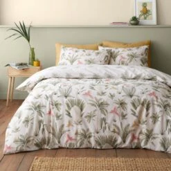 Catherine Lansfield Paradiso Palm Reversible Duvet Cover & Pillowcase Set -Bedding Store 30983001 alt02