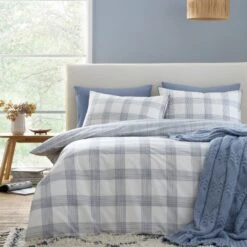 Bianca Marlow Check Reversible Duvet Cover & Pillowcase Set -Bedding Store 30983254
