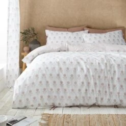 Pineapple Elephant Woodblock Floral Reversible Duvet Cover & Pillowcase Set -Bedding Store 30983256 alt02