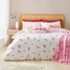 Catherine Lansfield Seersucker Heart Reversible Duvet Cover & Pillowcase Set -Bedding Store 30983312
